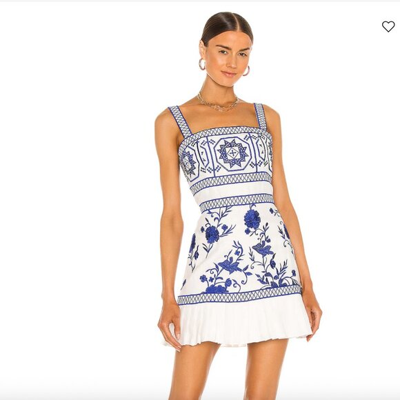 Alexis Asteria Linen Floral Dress, XS - Picture 2 of 9